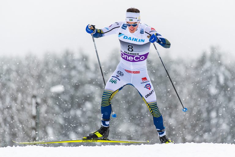 200304 Johan Häggström of Sweden competes in the men’s sprint prologue during the FIS Cross-Country World Cup on March 4, 2020 in Drammen.
Photo: Mathias Bergeld / BILDBYRÅN / Cop 200